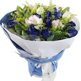 21朵蓝色妖姬鲜花速递晋安送花蓝玫瑰花束晋安鲜花预订福州鲜花