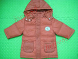 拉比专柜正品童装 羽绒中褛 LKBDF351 男宝宝羽绒服外套保暖外套