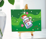 自油自画DIY数字油画儿童自制彩绘自己动手工 12星座水瓶座10x15
