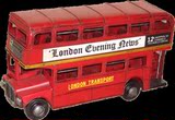 伦敦巴士车公交车模型汽车子 英伦复古酒吧咖啡厅网咖KTV装饰摆件