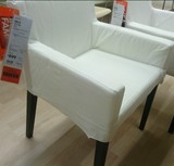 宜家代购尼尔斯 扶手椅简约时尚单人沙发餐椅办公椅子