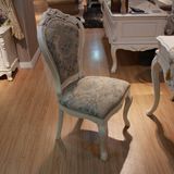 仿古白色椅子 白蜡木餐椅 欧式田园风格家具 欧式家具