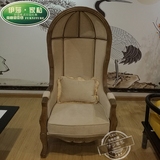 实木鸟笼椅 欧式休闲装饰公主椅 新古典会所美容院形象椅家具包邮