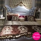 欧式床双人床新古典高档实木橡木床简约现代欧式风格珍珠白主卧床
