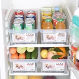 日本塑料收纳箱特大号透明整理箱抽屉式冰箱收纳盒厨房食品储物箱