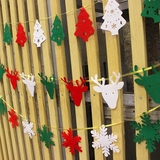 圣诞节吊饰挂饰雪花雪人圣诞树圣诞袜 幼儿园环境布置装饰品节日