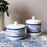 家居装饰品中式陶瓷茶几用具摆件样板间鱼水乐茶叶罐景德镇外贸