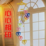 日式心相印创意风铃水晶金属卧室阳台挂饰儿童学生女朋友生日礼物