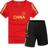 16中国国家队运动服 短袖t恤男女情侣夏季速干篮球上衣训练团体服