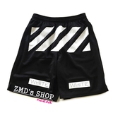 【ZMDs】OFF WHITE 2015SS 网眼春夏纯色短裤 OW网眼运动短裤