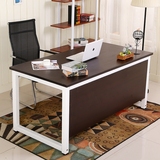 特价电脑桌家用台式办公桌简约现代双人写字台简易钢木书桌学习桌
