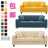 日式双人三人小户型布艺沙发可拆洗咖啡办公转角沙发卡座休闲沙发