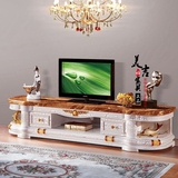 特价欧式客厅实木电视柜组合套餐大理石现代简约卧室橡木地柜木面