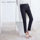 旗舰店艾米AmiiRedefine春季女装新款修身显瘦九分小脚铅笔裤休闲