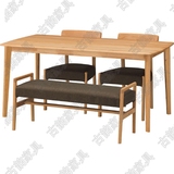 日式全实木餐桌 北欧宜家白橡木长凳 餐椅 换鞋凳 书椅子/饭桌