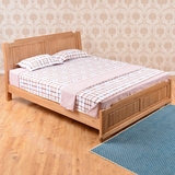 美宜家实木白橡木原木床双人1.5米标准1.8米婚床1.2米 MXC012