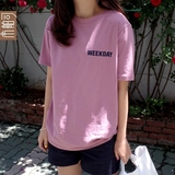市舶司 韩国女装2016夏装新款简约字母短袖T恤AN2480