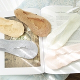 韩国薄款夏季短袜硅胶隐形船袜女夏浅口防滑纯色蕾丝袜推荐新品44
