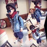 2016春秋季新款韩版中女男儿童装宝宝牛仔外套上衣长袖