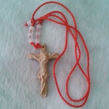 纯手工木雕桃木剑耶稣十字架成人儿童项链吊坠挂件饰品辟邪平安符