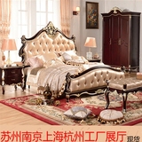 欧式床现代简约实木床新古典软靠双人床1.8米美式公主床卧室现货