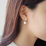 耳钉纯银珍珠女士气质韩国百搭配饰品925银针耳饰防过敏生日礼物