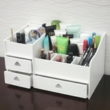 化妆品收纳盒办公桌面置物架梳妆台卫生间护肤品收纳盒抽屉式大号