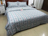 新款杜邦安睡宝精梳纯棉贡缎活性印花四件套1.5米宽床上用品1.8