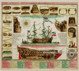 大航海时代 帆船的构造 欧式古典装饰画 布画芯 浓浓的古旧韵味