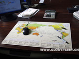 世界地图 附度量衡 天然橡胶 办公学习书桌垫/超大鼠标垫/可擦写