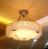 贝亚 西班牙天然云石吊灯 欧式全铜单头吊灯具 饭厅客厅吊顶灯