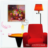 纯手绘油画现代客厅卧室装饰画无框画过道墙面花卉挂画/花语