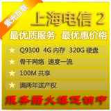 四核Q9300/4G/320G 网站游戏服务器租用 上海电信 不限流量 月付