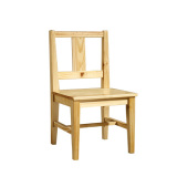 喜梦宝松木家具 松木餐椅 书写椅 简约环保实木椅子 方形靠背椅子