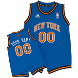 NBA尼克斯队婴幼儿胶印版Revolution 30篮球服篮球战衣可选号码