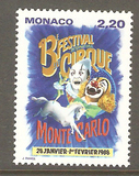 第十三届国际马戏节-丑角 摩纳哥1987年1全 全品 1596