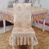 椅套餐椅套餐桌椅套蝴蝶结布艺定做连体特价套装棉布欧式椅子套
