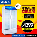 XINGX/星星 LSC-528BW冰柜立式冷藏展示柜双门饮料柜商用展示冷柜