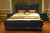 美式欧式实木家具全实木家具进口白蜡木实木双人1.8米床床头柜