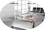 赛戈尔1.6米办公桌抽屉带锁简易个性电脑桌转角现代经理桌