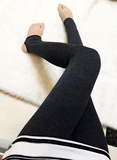 2015秋冬新款 韩国加厚黑灰两面穿保暖超弹力踩脚瘦腿打底裤袜女