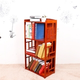 书架书柜实木多层简易学生自由组合储置物架收纳展示柜子复古隔板