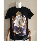 泰国进口潮流短袖圆领纯棉大象立体3d图案印花T恤 夏季男女情侣款