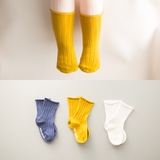 儿童袜男童女童春季纯棉松口防滑中筒地板小孩宝宝袜子1-3-5岁