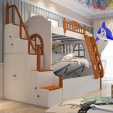 地中海儿童实木床 上下床 双层床 子母床高低床1.35/1.5,米组合床