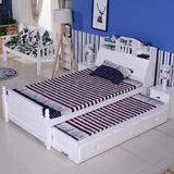 特价实木床拖床单人床1.5米抽拉双人床松木储物床儿童上下子母床