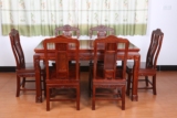 红木餐桌花梨木家具实木餐桌长方形饭桌实木餐桌椅一桌四椅特价