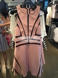 【topshop】菲比香港專櫃代購 7.21 撞色紗拼接粉lady無袖連衣裙