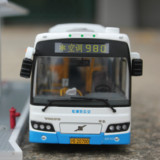 上海申沃公交巴士客车 仿真汽车模型/玩具 980路 限量版 1:43