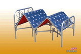 特价包邮加固折叠单人床1.2米 1.5米床小床双人折床简易四折铁床
